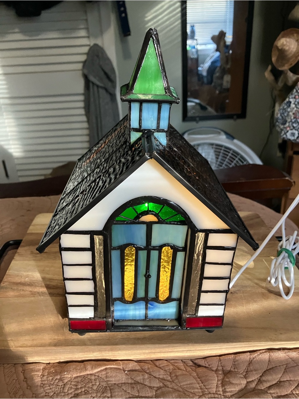Genuine Handmade Tiffany Style Stained Glass Christian Church